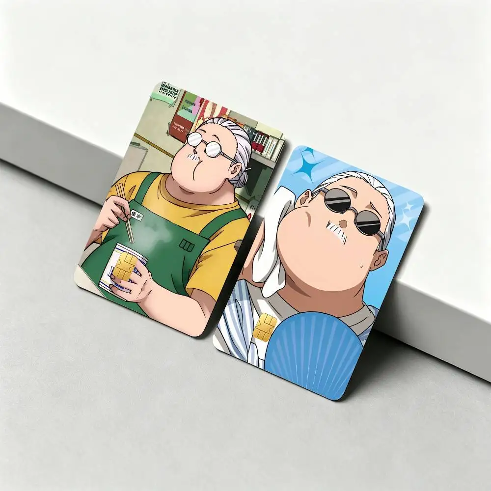 S-Sakamoto T-Taro  1Set 4Pcs Card Skin Stickers, Waterproof Decorative Film for Credit Debit Bank Bus IC Cards