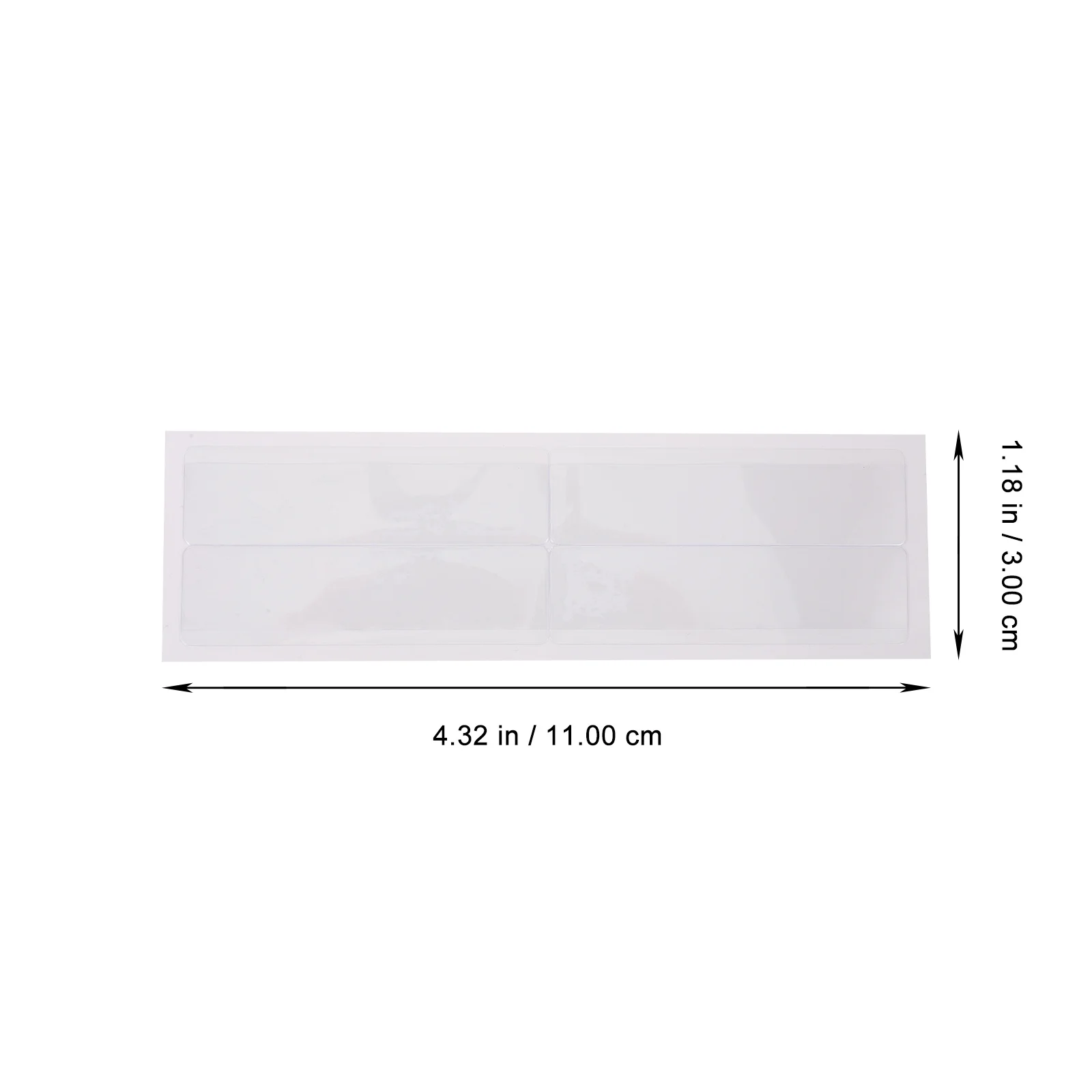 1 set Self Adhesive Label Holders Clear Transparent Pockets For Cards Protection Waterproof Dust Resistant Anti-Wear Sticky