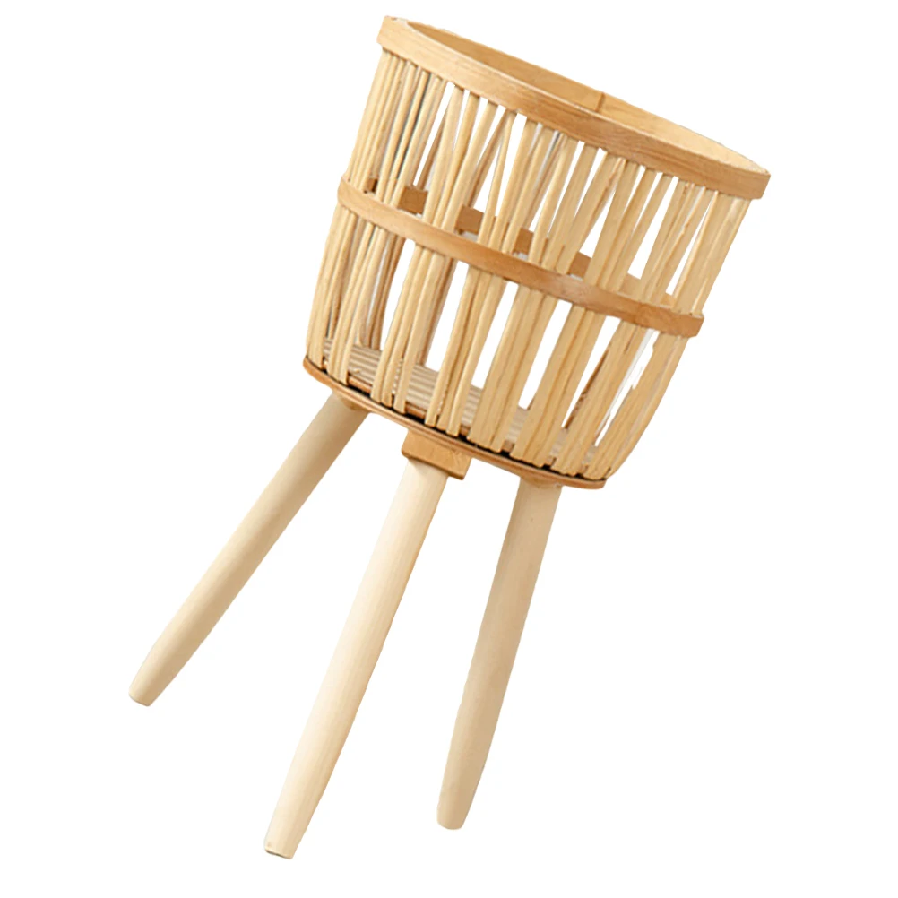 

Pots for Plants Bamboo Flower Basket to Weave Woven Indoor Khaki Garden Container