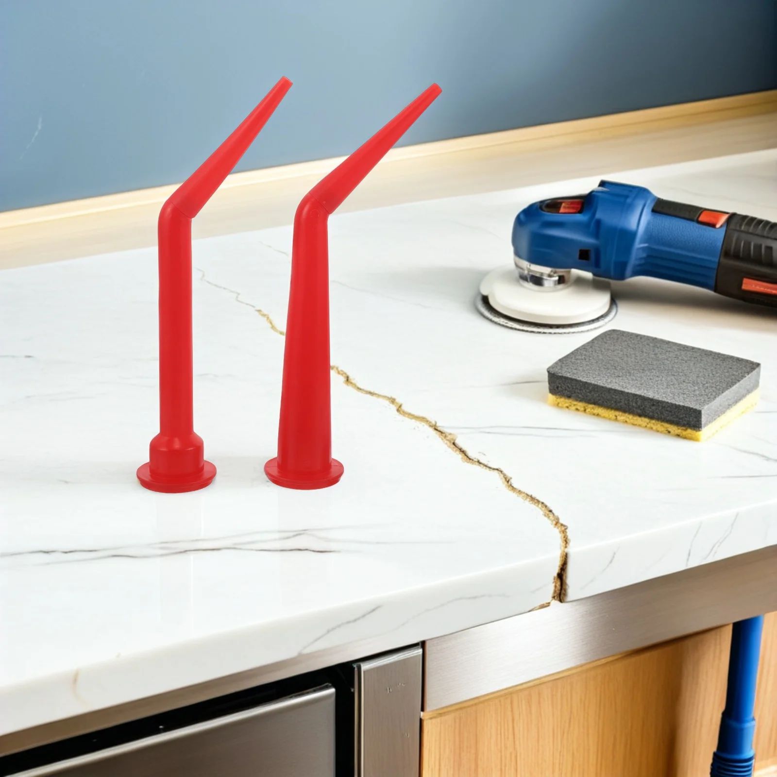 6 قطعة السد فوهة تمديد أنبوب البلاستيك مانع التسرب قضيب تلميح ل الزجاج الغراء الستار جدار البناء Diy بها بنفسك إصلاح المنزل #3