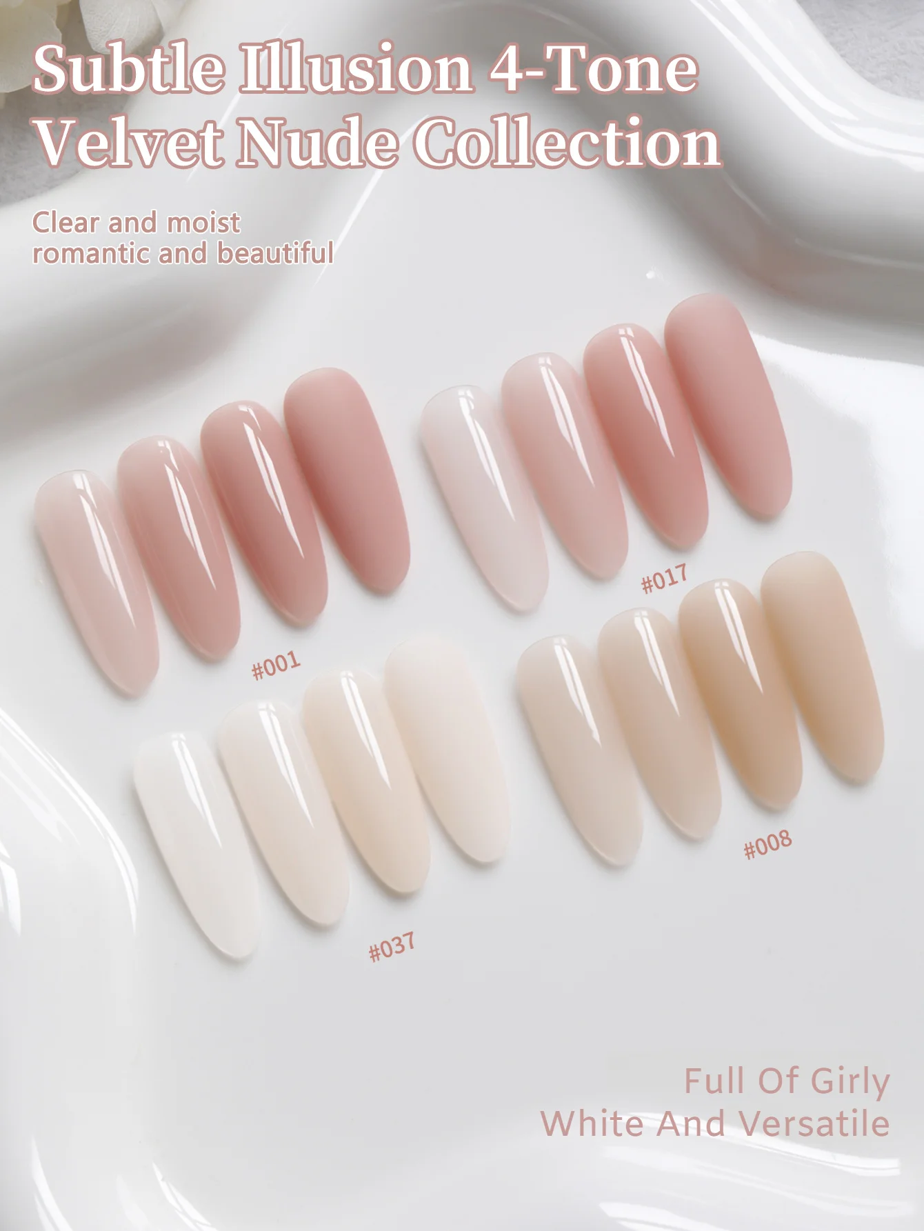 Neue Trendige Nude Gel-Nagellack-Serie Hautfreundlich Aufhellend Abziehbarer UV/LED Gel-Lack für Maniküre Zuhause Salon DIY – Detail 9