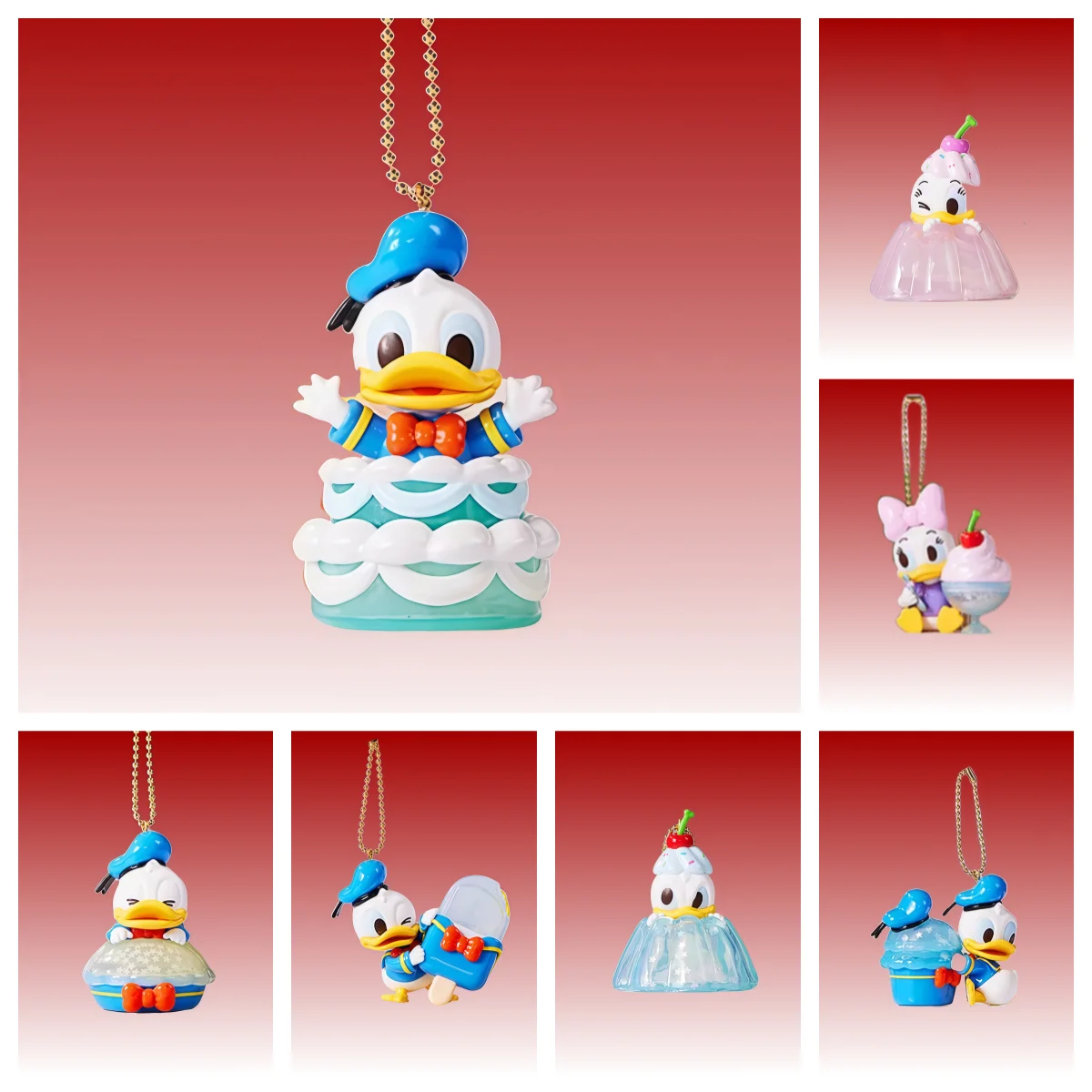 

Disney Donald Duck Ice Glitter Blind Box PVC ABS Material Guess Bag Mysterious Box Toys Collection Decor Kids Birthday Gifts