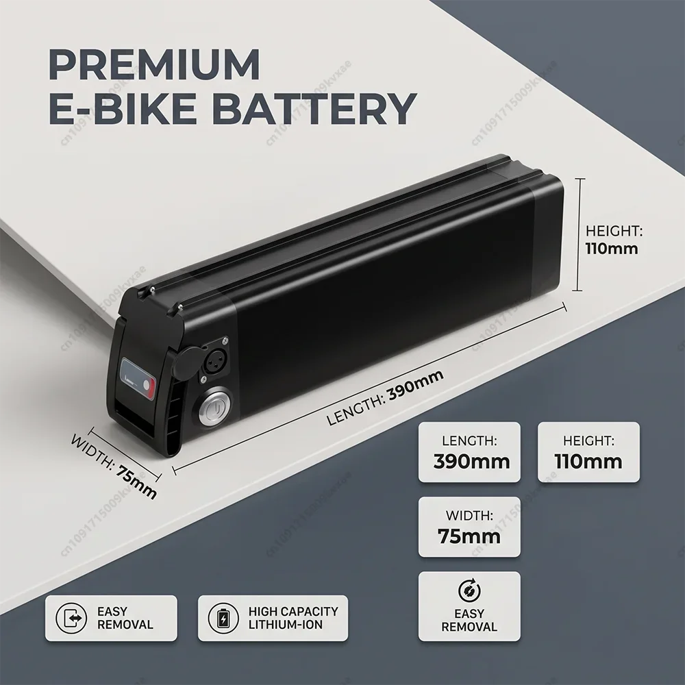 For Bafang 250W-1000W Motor Kit Ebike Lithium Battery BMS 36V 48V 15Ah 20Ah Replacement for Silverfish with Charger