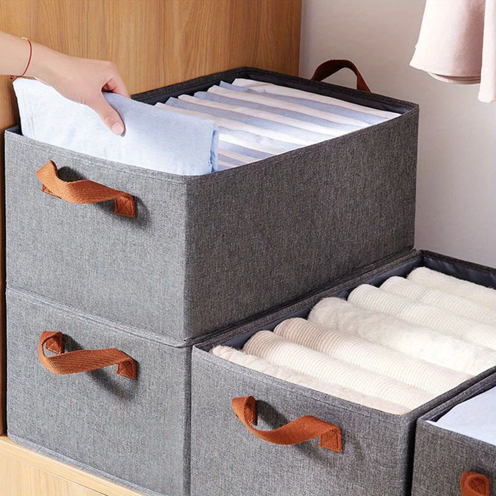 Non Woven Fabric Storage Box T-Shirt Sweater Underwear Foldable Storage Cabinet Drawer Organizer Kid Toy Storage Baskets