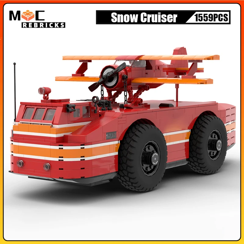 

High-tech Building Blocks Model The Antarctic Snow Cruiser And D17A Aircraft DIY Technology Vehicle Kid's Bricks Toys Xmas Gift