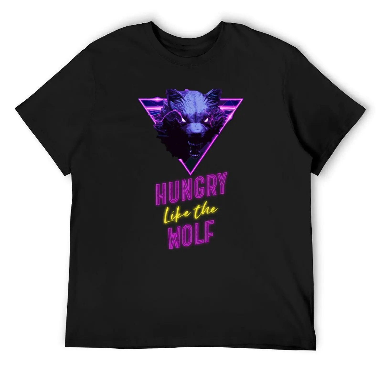 

Hungry Wolf T-Shirt customs design your own anime clothes oversized t shirt men