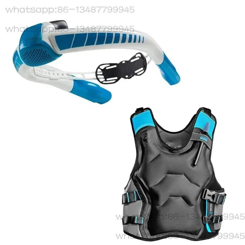 Snorkel diving snorkeling vest silicone nozzle two-way suitable for swimming pool open water