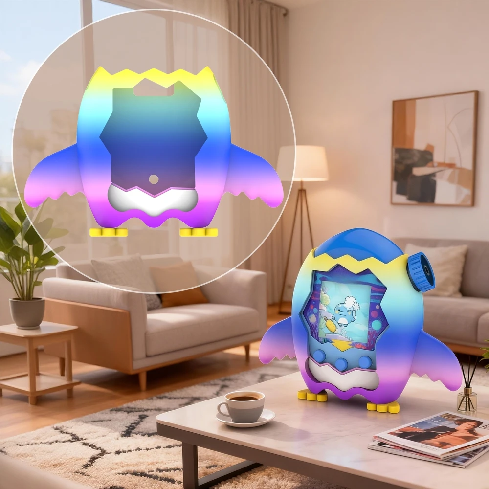 Cute-shaped protective Cover Case for Tamagotchi Paradise Game Console,Anti-Scratch Cover with Lanyard Accessory Multiple Colour