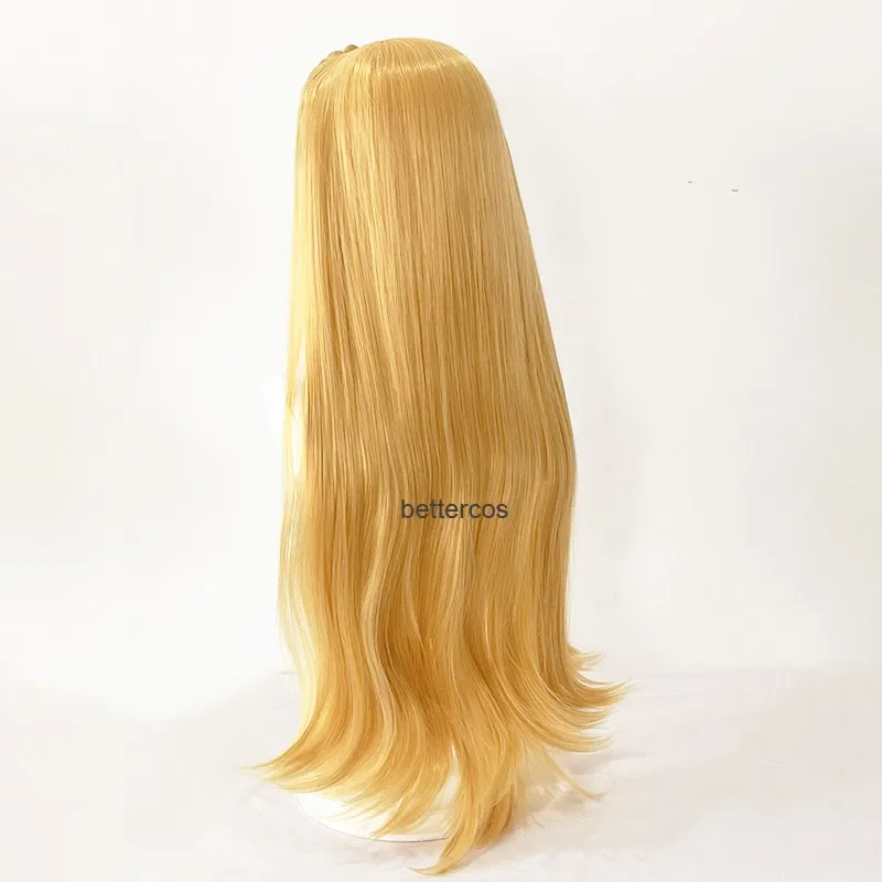 Princess Zelda Cosplay Wig Long Golden Blonde Braided Heat Resistant Synthetic Hair Wigs   Wig Cap   Ears image 6