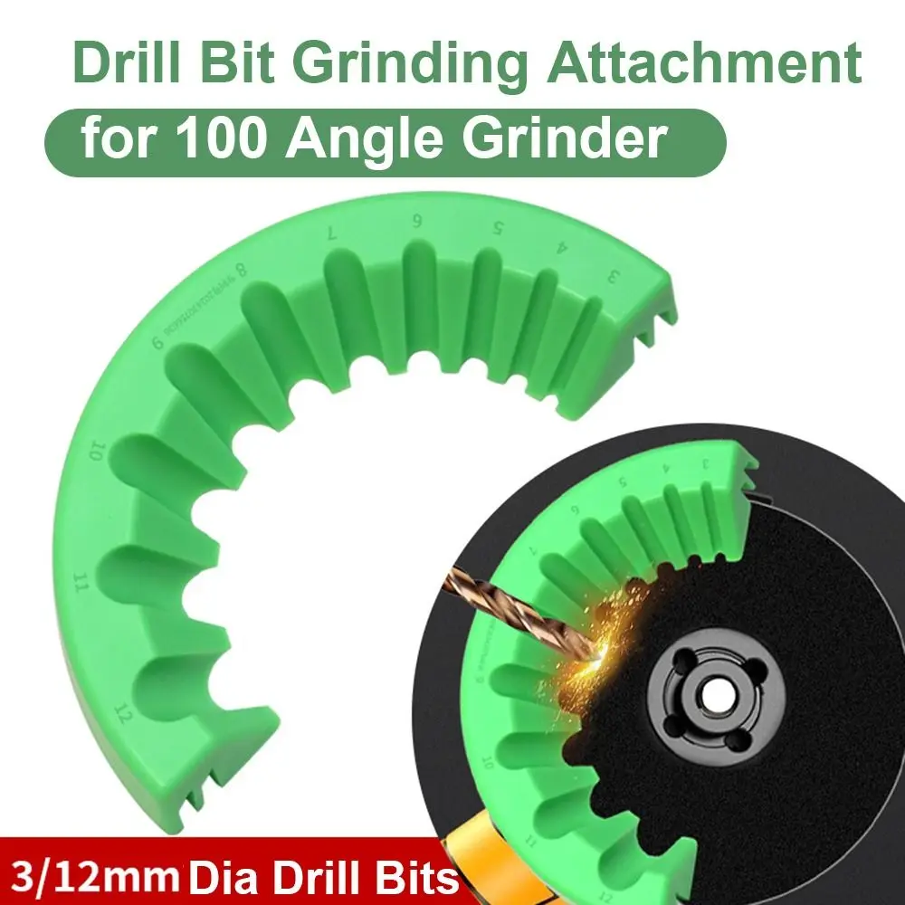 

10in1 Multifunctional Drill Grinder Support Convenient Quick Power Drill Bit Sharpener Easy to Use ABS Drill Bit Grinding Tool