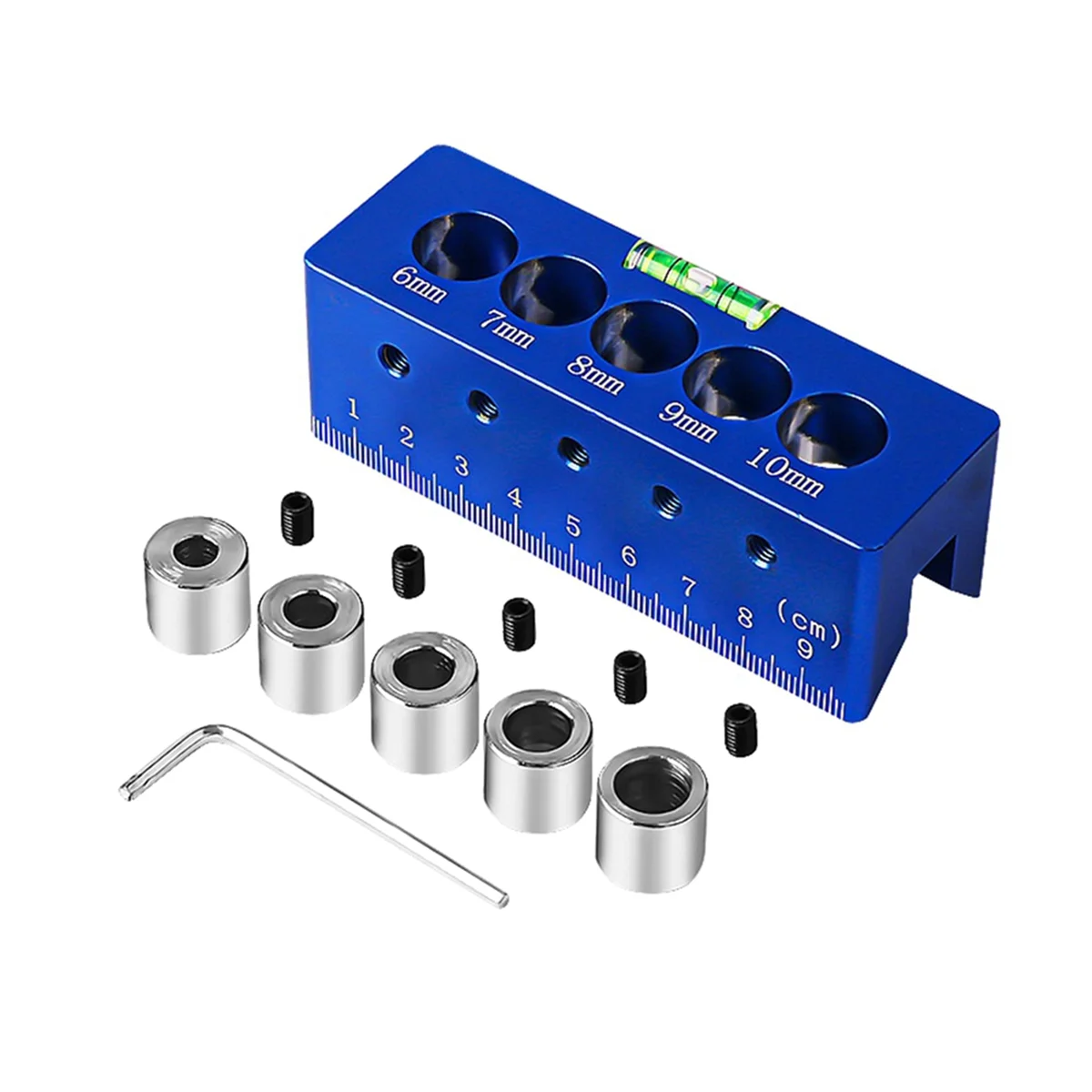 Carpintaria Straight Hole Drilling Locator, Level Vertical Drilling Machine, Fixture Log Tenon Pin Tool, 6,7,8,9,10mm