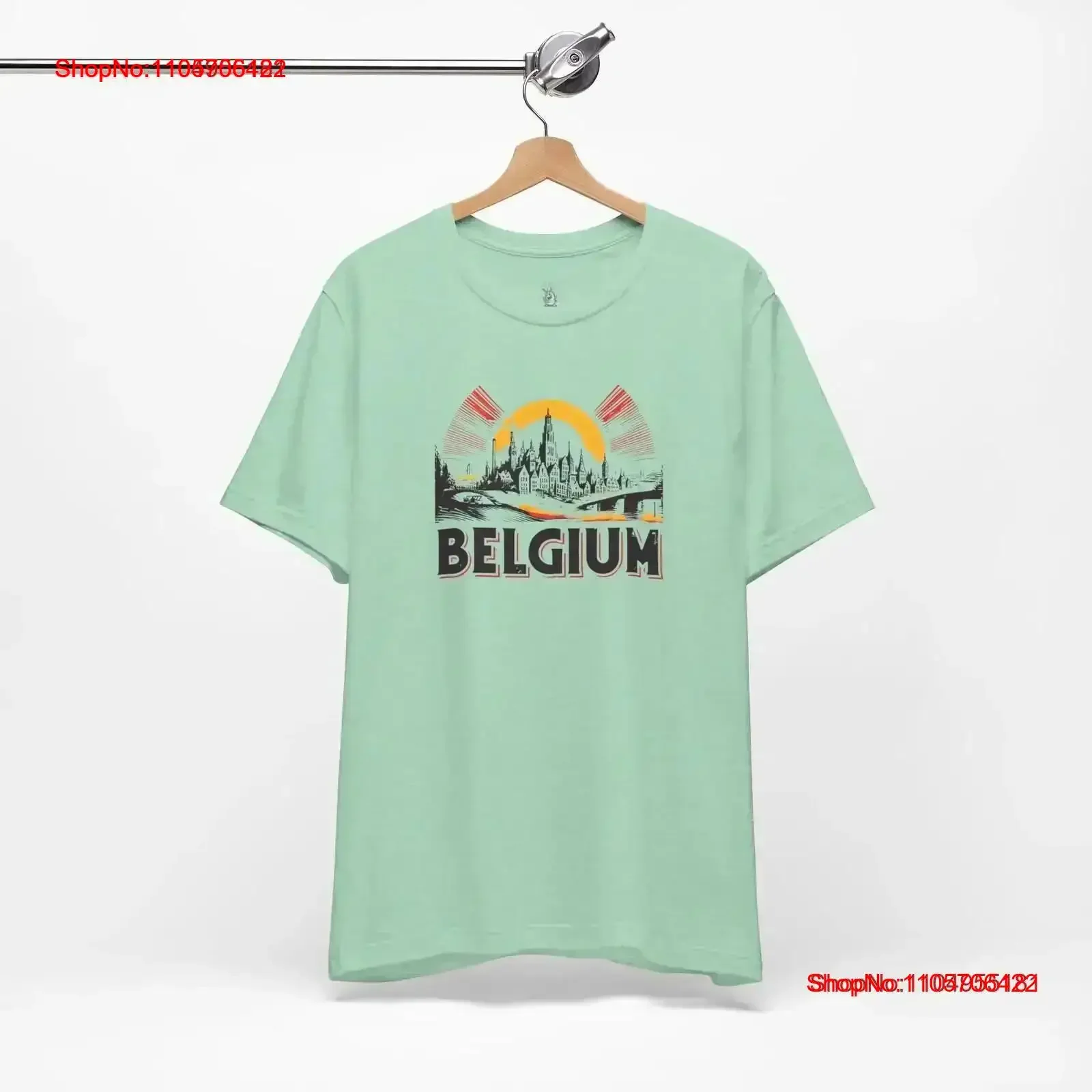 Retro Belgium T Shirt for Trip Popular Europe Vintage Belgian Apparel Summer Spring Fall Stylish Faded Washed Stretched Unisex