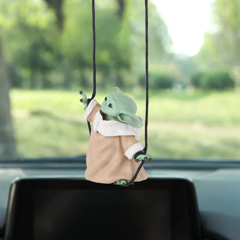 Nuovo Anime Star Wars Action Figrues Yoda Giocattoli per bambini Bambole di cartoni animati Decorazione interna Ciondolo per auto Modello Ragazzi