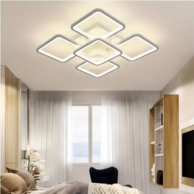 Modern LED Ceiling Light Acrylic Fixture for Living Room Bedroom Dining Area Contemporary Home Lighting Decor Acrylic Modern