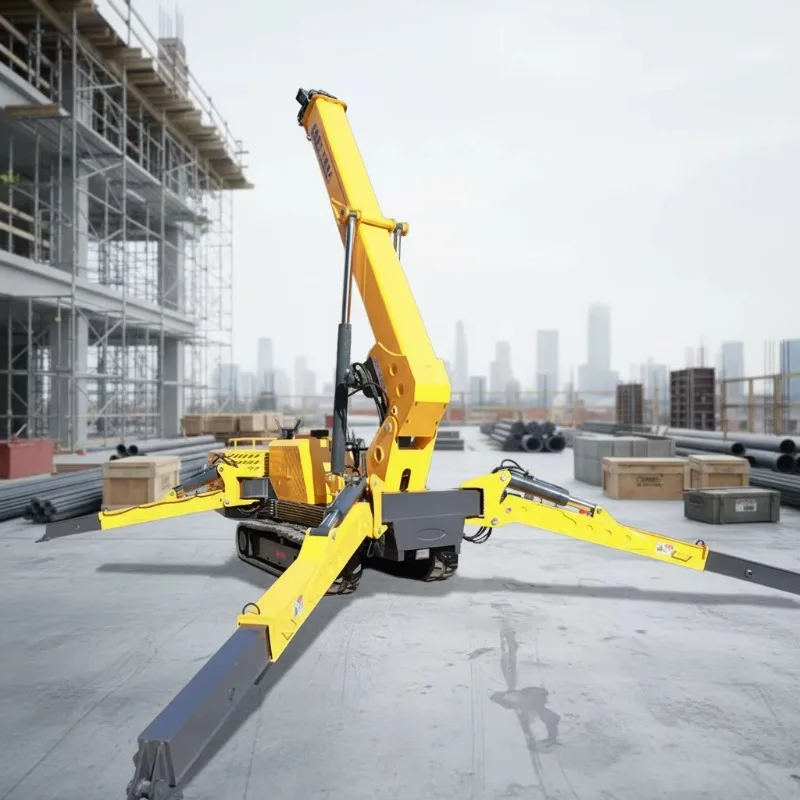 Spider Crane For Steel Structure Erection Precise Equipment Setup Intelligent Operation Portable Crane With Auto-leveling Legs