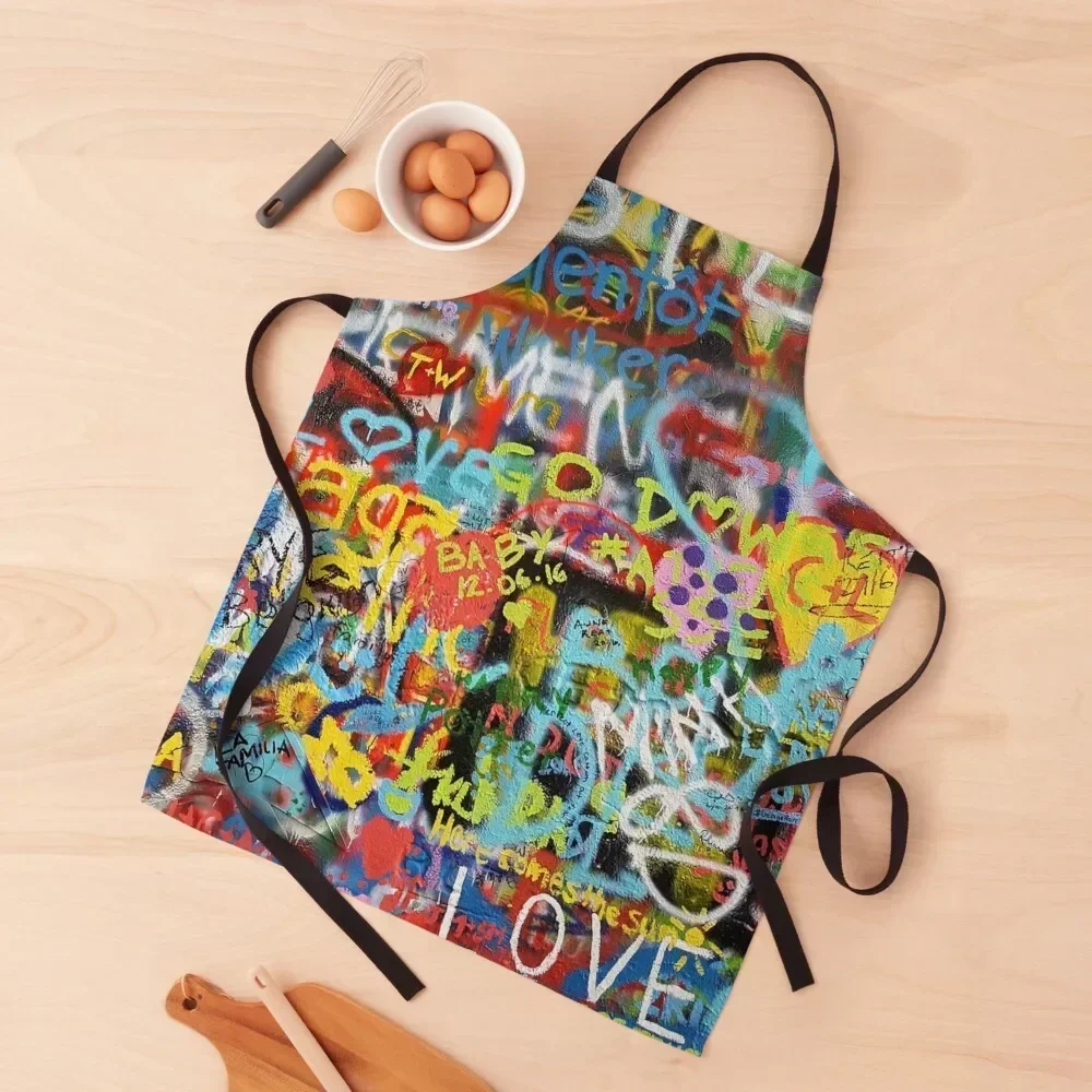 

Wall Art Graffiti Apron Trim Cloth kitchen and home Cooking Clothes japanese style Apron