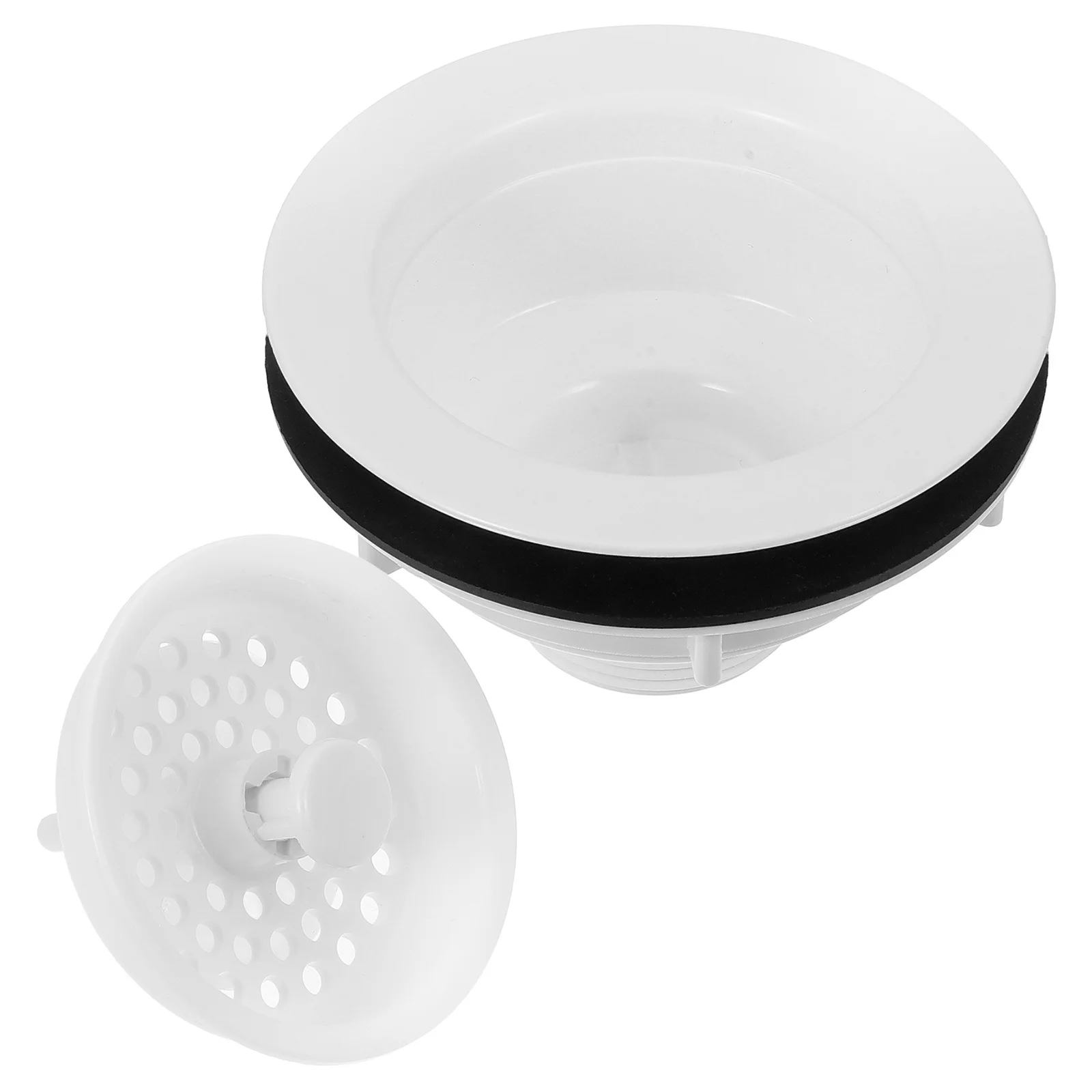 

Universal Plastic Sink Strainer Kitchen Drain Basket Stopper for Food Debris Fast Drainage Anti-Clogging Filter Tool Accessory