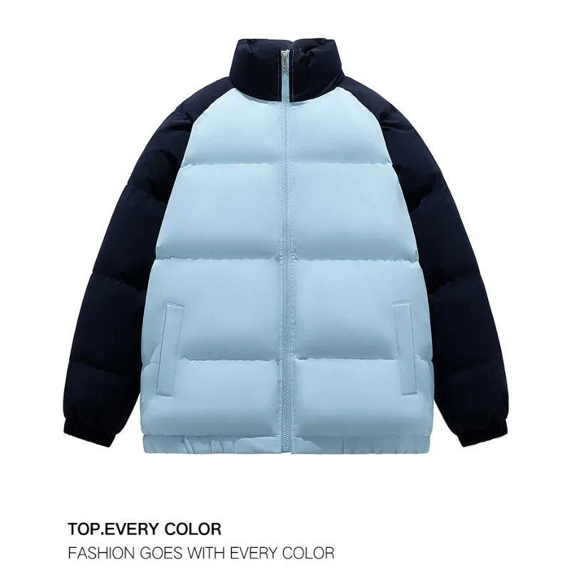 Men's Outdoor Fashion Trend Comfortable and Versatile Neutral Jacket Casual Windproof Breathable Thick and Warm Cotton Clothing