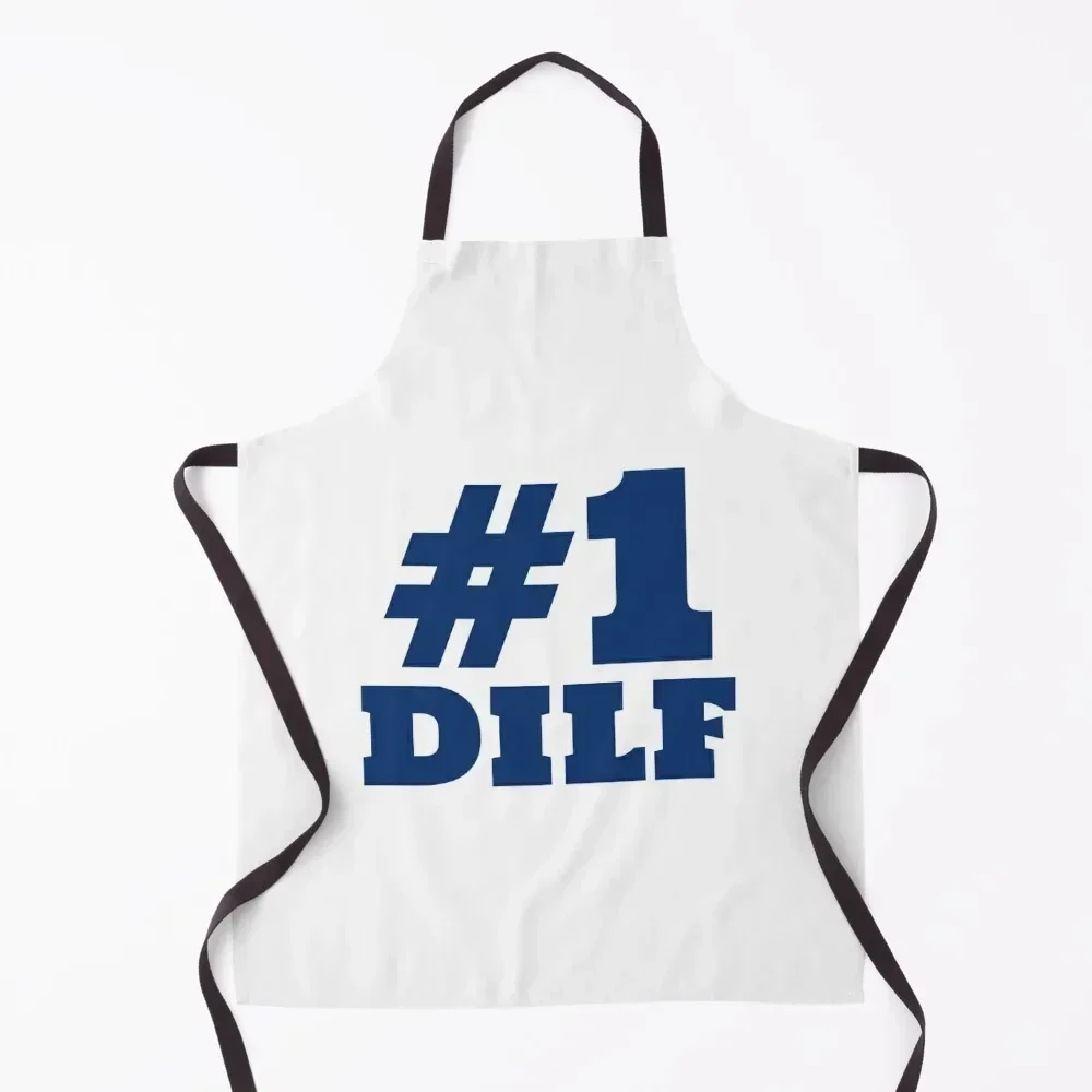 

#1 DILF Apron men's barbecue Kids Manicurists For Kitchen Women Apron