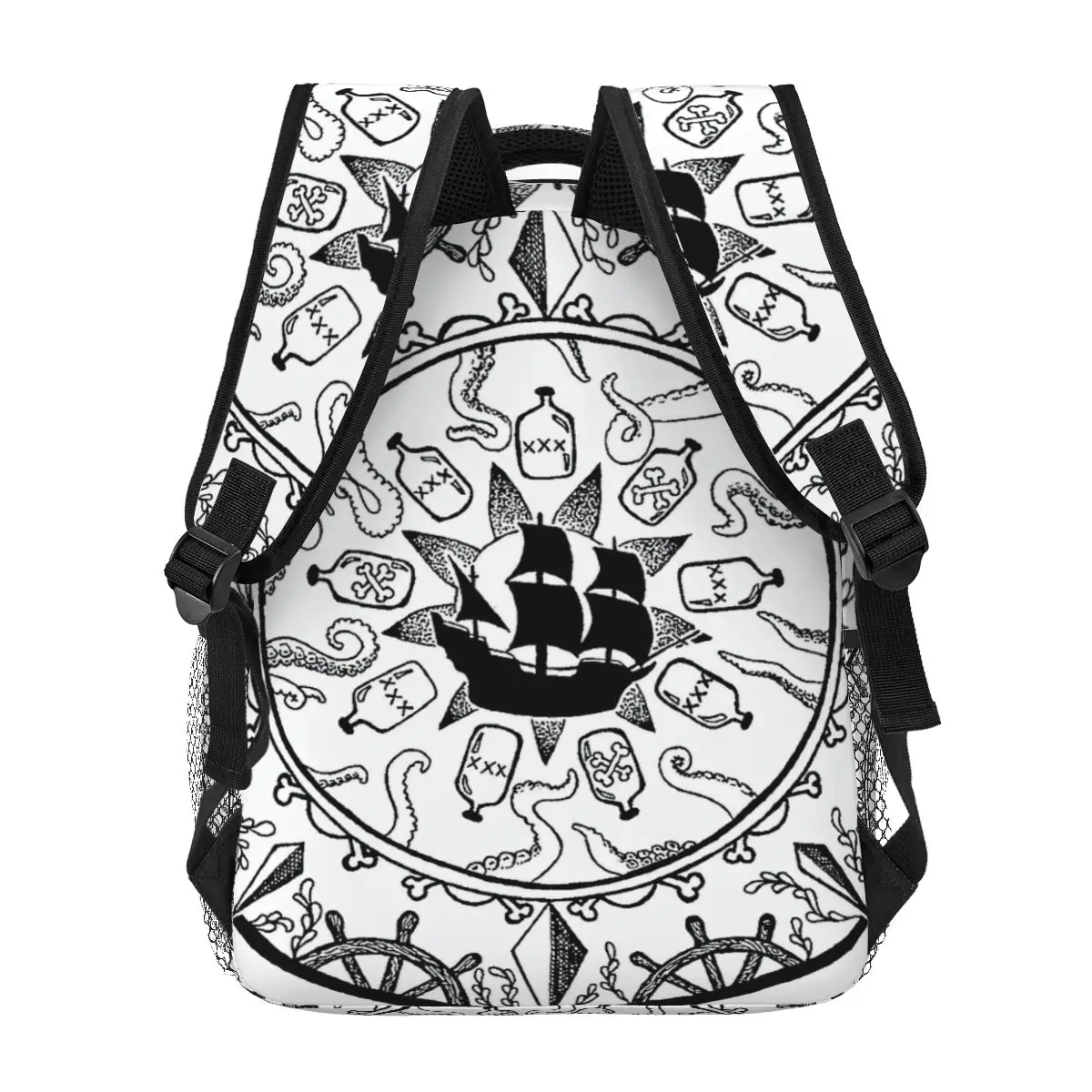 On The Briny Seas Mandala Backpack for Girls Boys Travel RucksackBackpacks for Teenage school bag