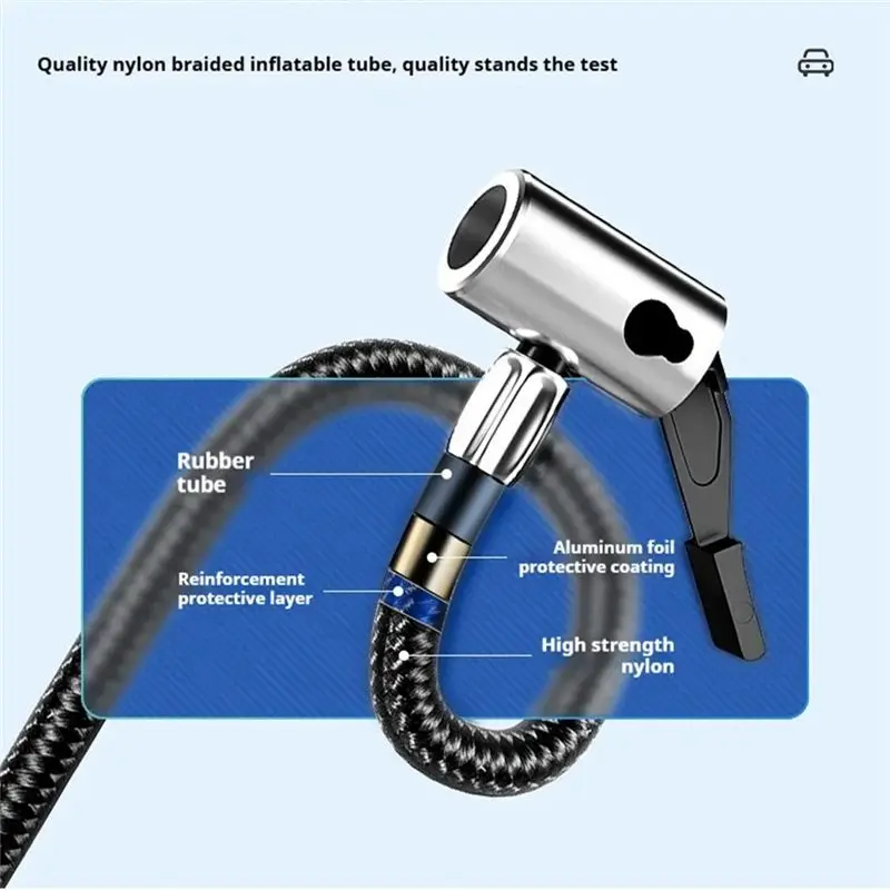 AASS-Dual Purpose Portable Automotive Inflation Pump Heavy Duty Car Tyre Inflator Air Compressor Tire Pressure System