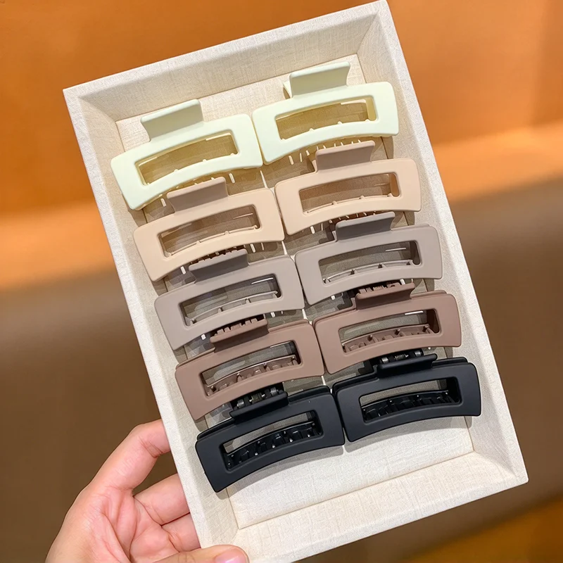 10Pcs Hair Claw Clips in Mixed Colors