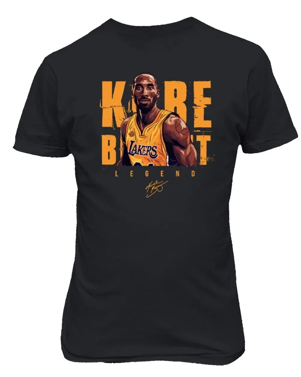 Basketball Legend Bryant GOAT Los Angeles Signed Unisex T-Shirt