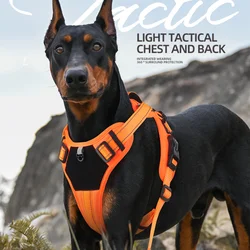 Pet Harness Multi Functional Nylon Reflective Dog Harness Adjustable No Pull Comfortable Control Dog Chest Harness Pet Supplies