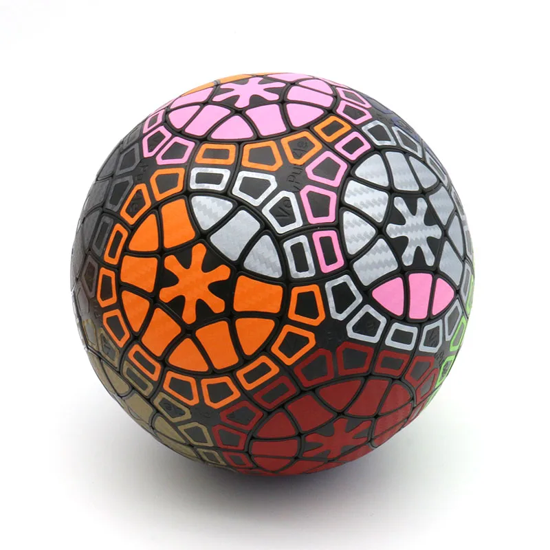 VeryPuzzle Football 66 Cube 32 Axis Black Sticker Shaped Sphere Five Magic Children Puzzle Toys Burn Brain