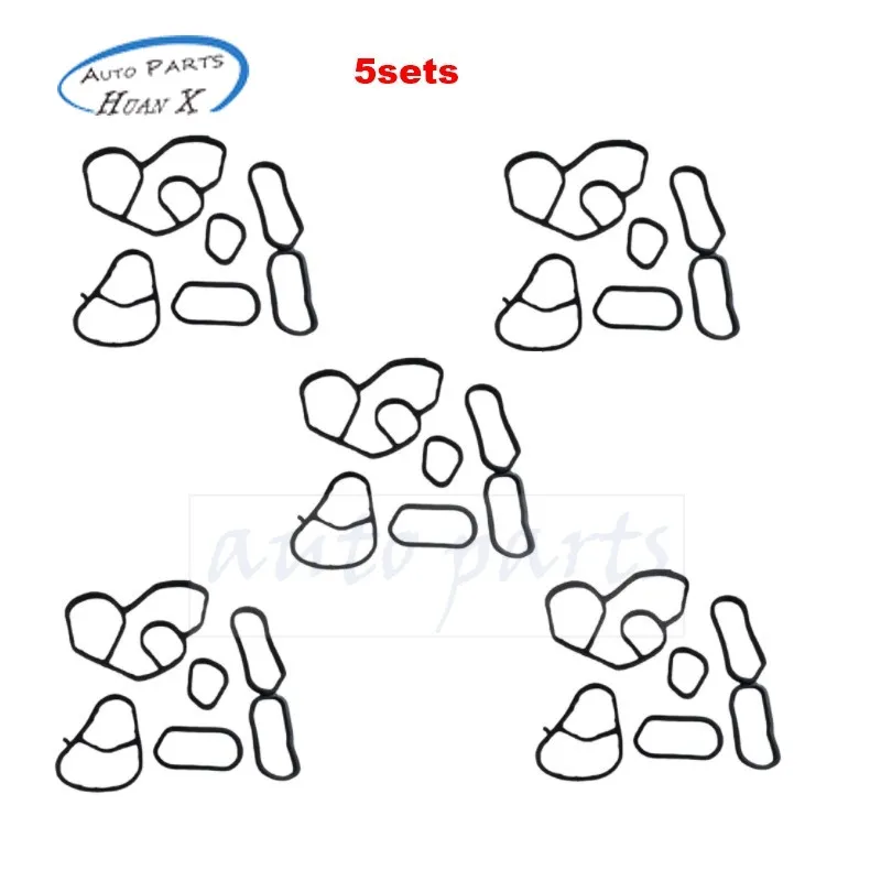 

5sets/10sets 1103.K2 1145941 AV2Q-6L625-AA 1103.S0 Oil Cooler Gasket Kit For Peugeot Citroen Car Accessories 1103K2 1103S0