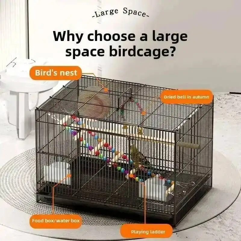

Household Bird Extra Large Special Cage Parrot Pigeon Bird Cage Turtledove Special Cage Household Breeding Indoor and Outdoor