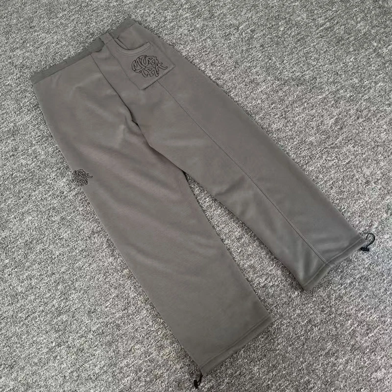 

European American Trend Brand MERTRA Fleece Sweatpants Autumn High-quality Logo Pattern Print Mertra Straight-leg Casual Pants