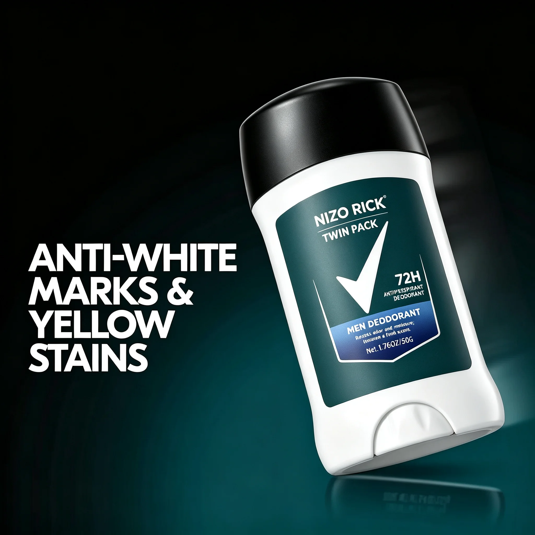 Men Antiperspirant Deodorant Stick, 72H Protection, Sport Fragrance, Solid Underarm Deodorant