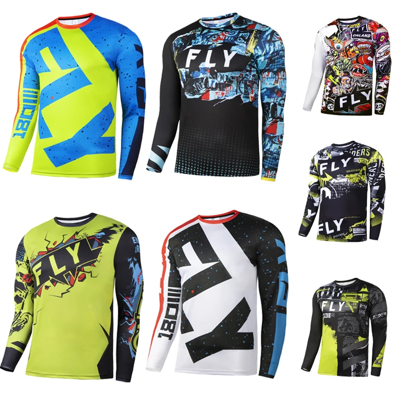 Motocross Mountain Enduro Bike Clothing Bicycle Moto Downhill T-shirt Women Men Cycling Jersey MTB Shirts BMX 15 colour