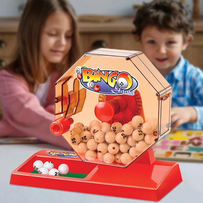 Lottery Machine Bingo Sets With Number Card for Party Show Performance Group Activities Sweepstakes Simulation Lottery Toys