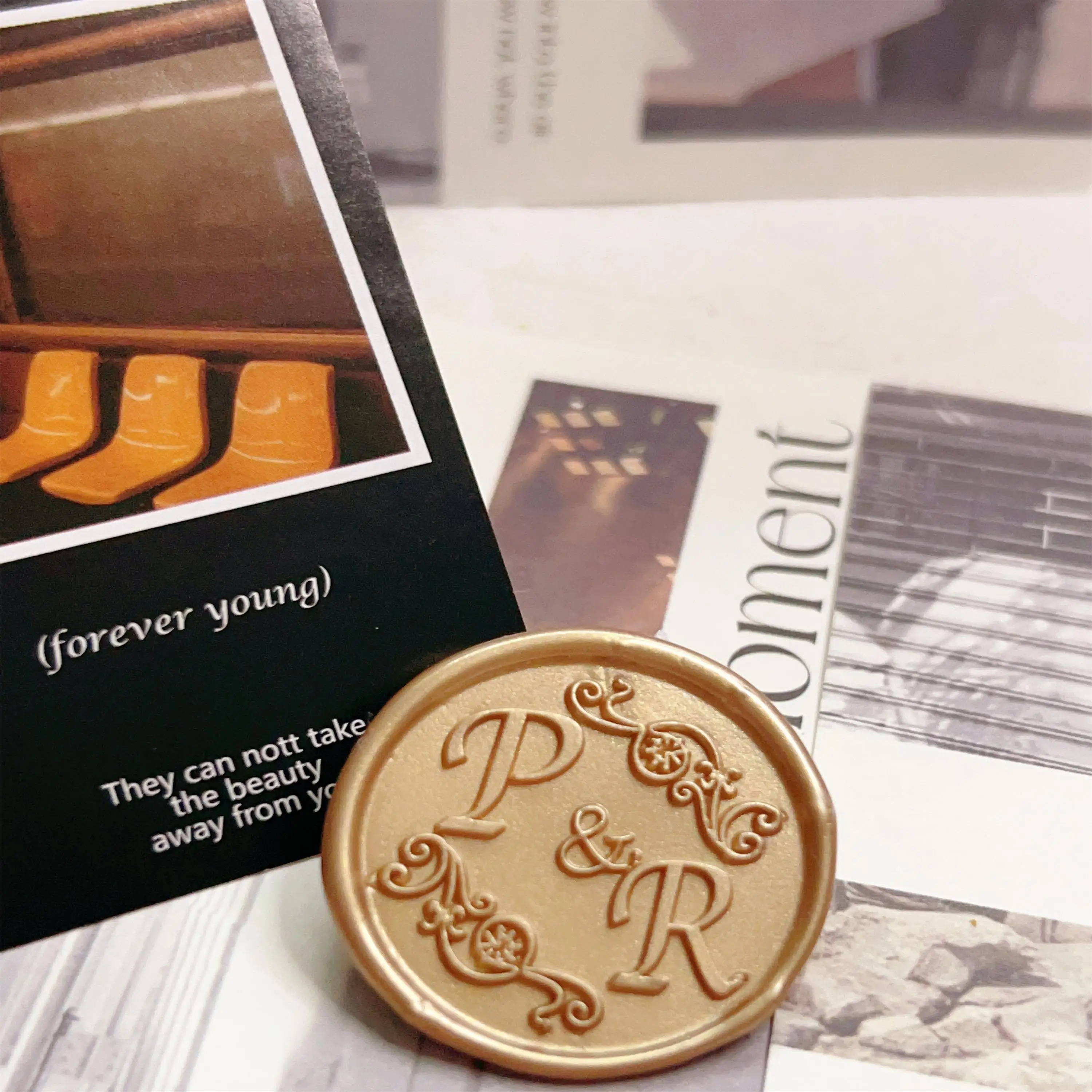 

Personalized Wedding Wax seal stamp with 2 initials,Custom wedding sealing wax stamp Invitation Seal Stamp.initials wax seal