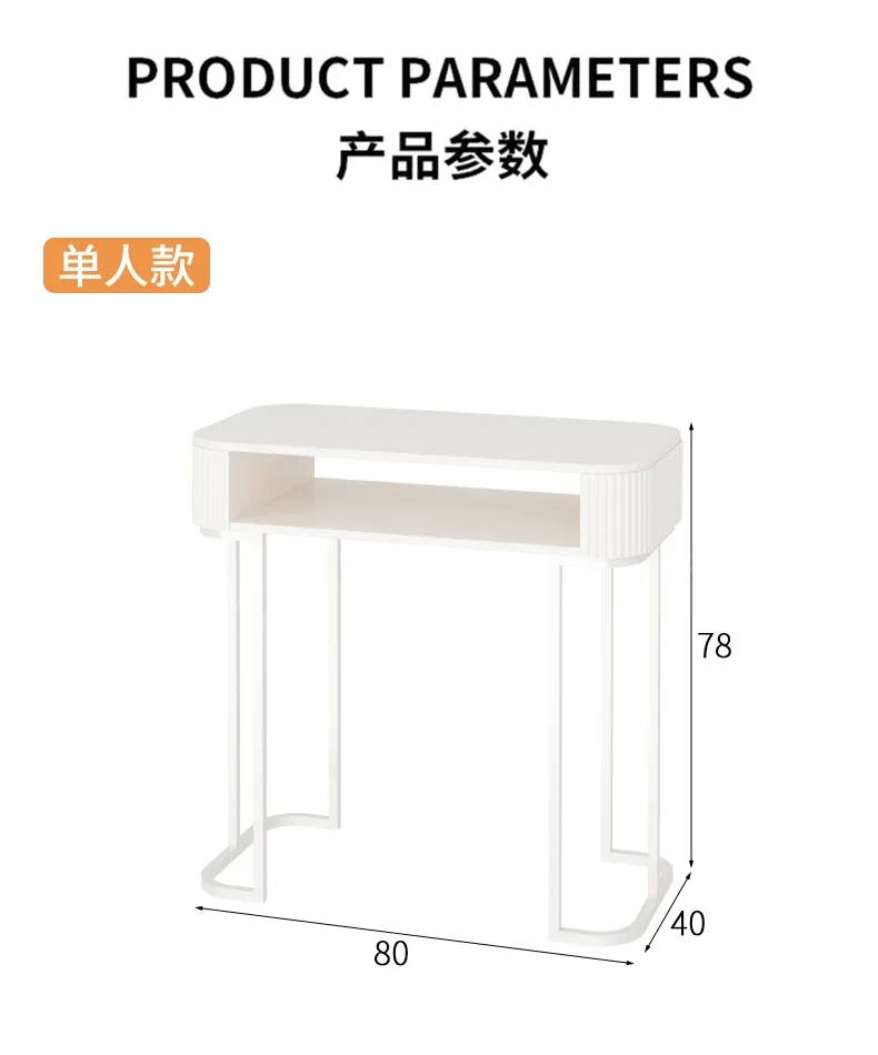 Creative Minimalist Nail Table Manicure Space Saving Nail Tables Elegant Unique Nageltisch Mit Absaugung Salon Furniture