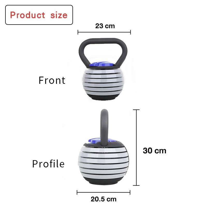 Exercise Home fitness strengthening strength exercise fitness can adjust 2-9KG kettlebells