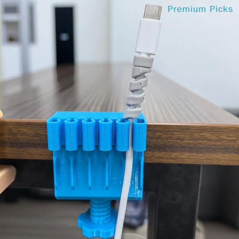 Organizador de Cabos Portátil Impresso em 3D, Ecológico, para Mesa de Trabalho, Suporte de TV na Sala de Estar, Gestão de Fios