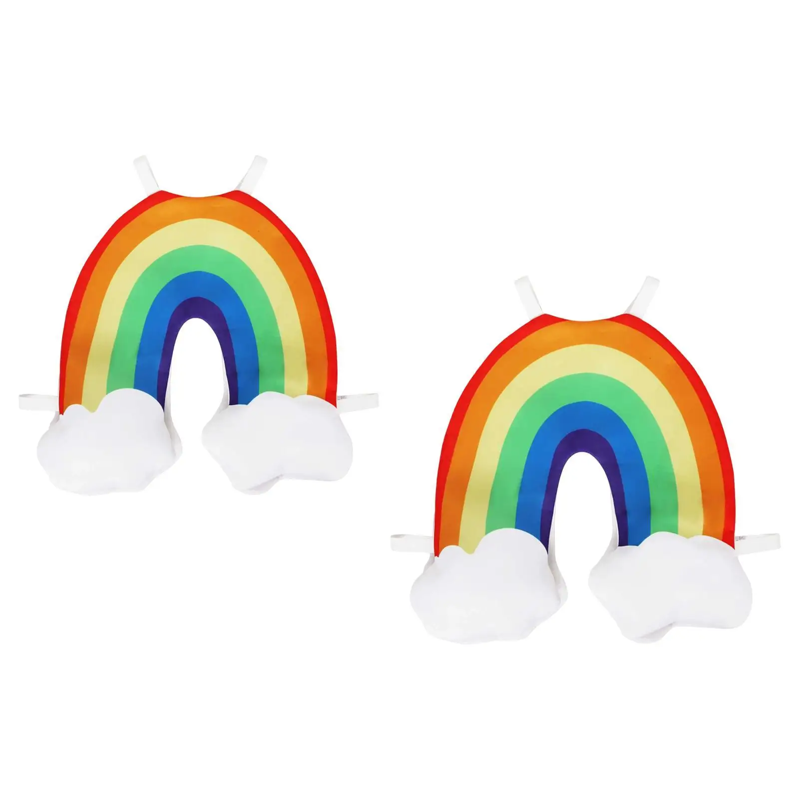Kids Rainbow Cosplay Costume Easy to Wear Lightweight Dressing up for Carnivals