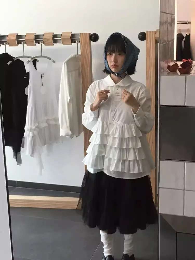 

Brand Ohes Spring 2026 New Elastic Waist Mesh Half Skirt Women's Fashion High Waist A-Line Skirt Polyester Fiber