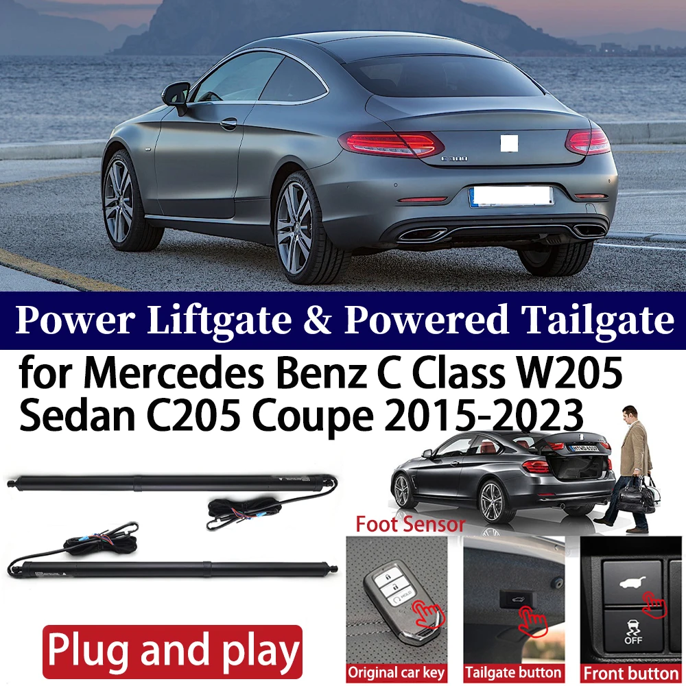 

for Mercedes Benz C Class W205 Sedan C205 Coupe 2015-2023 Car Auto Power Electric Tailgate Liftgate Lift Trunk Closer System