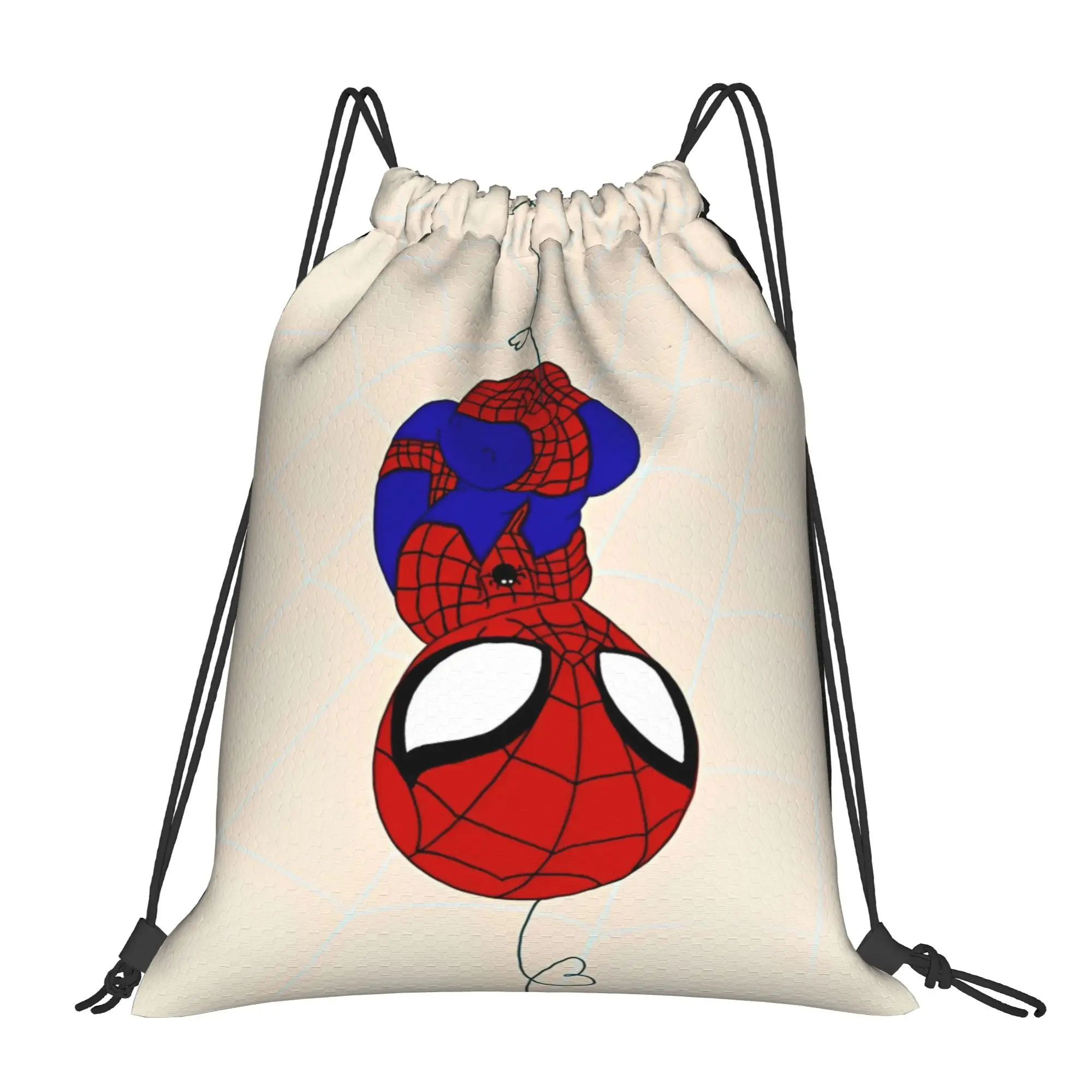 S-Spiders Heroes Drawstring Bag  Large YSK Fashion Backpack Football Gym Sackpack String Bags For Men