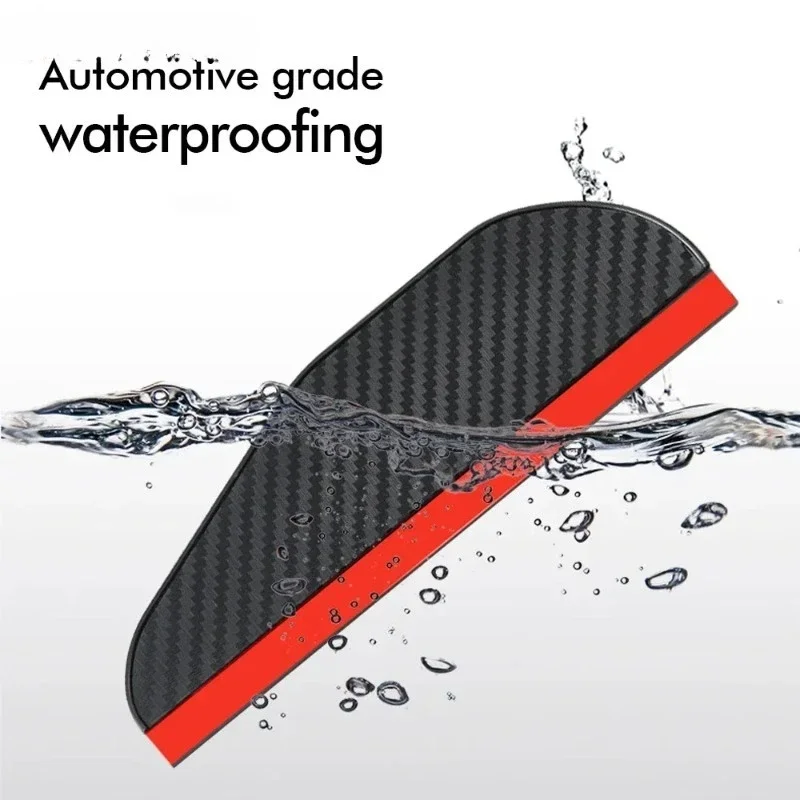 

Car Rearview Mirror Rain Eyebrow Carbon Fiber Sun Visor Shade Protector Clear Vision Rain for Car Rearview Covers Accessories