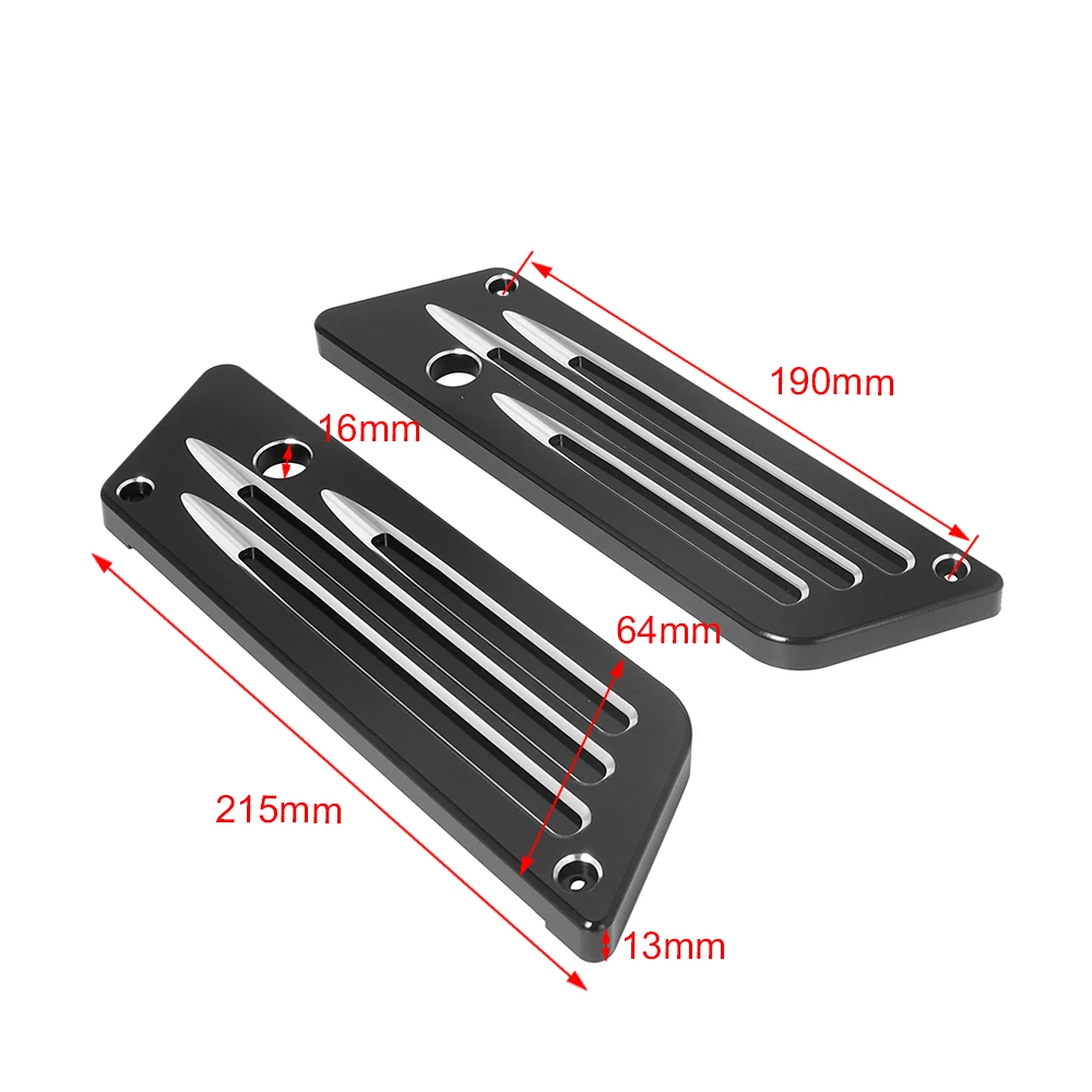 Motorcycle Saddlebag Latch Cover For Harley Touring Electra Street Glide Road King FLH FLT FLHR FLTR 1993-2013