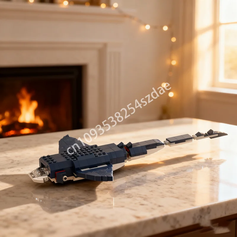 

326 шт. MOC Manta Ray Creator 3 1ed модель строительные игрушки блоки архитектура сборка креативные рождественские подарки кирпич на день рождения