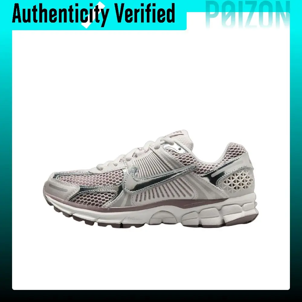 Nike Zoom Vomero 5 Breathable Low top Casual Training City Commuting Running Shoes Women's White Silver HV6417-001