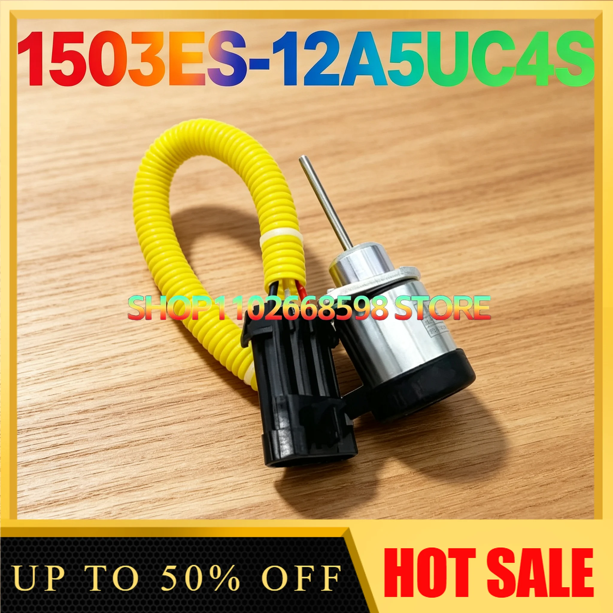 Solenoid Valve Switch 12V Accessories Part Number 1503ES-12A5UC4S Excavator Engine Flare-Off for Construction Equipment