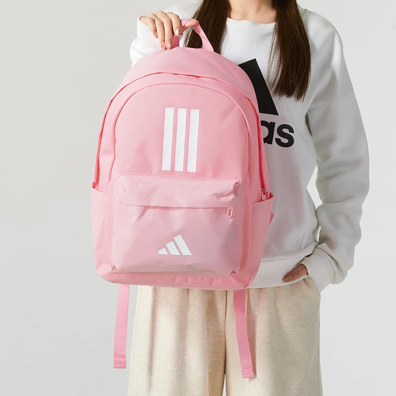 Adidas Backpack Original Large-Capacity Student School Bag Computer Bag Women's Fitness Training Sports Bag Daily Backpack Is7046-1