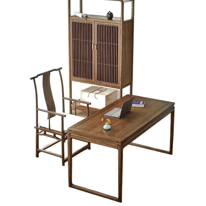 

Chinese elm painting and calligraphy desk calligraphy brush household writing Sinology solid wood writing desk study desk combin
